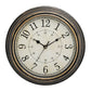 Vintage Retro Wandklok met Houtlook – Tijdloos Design