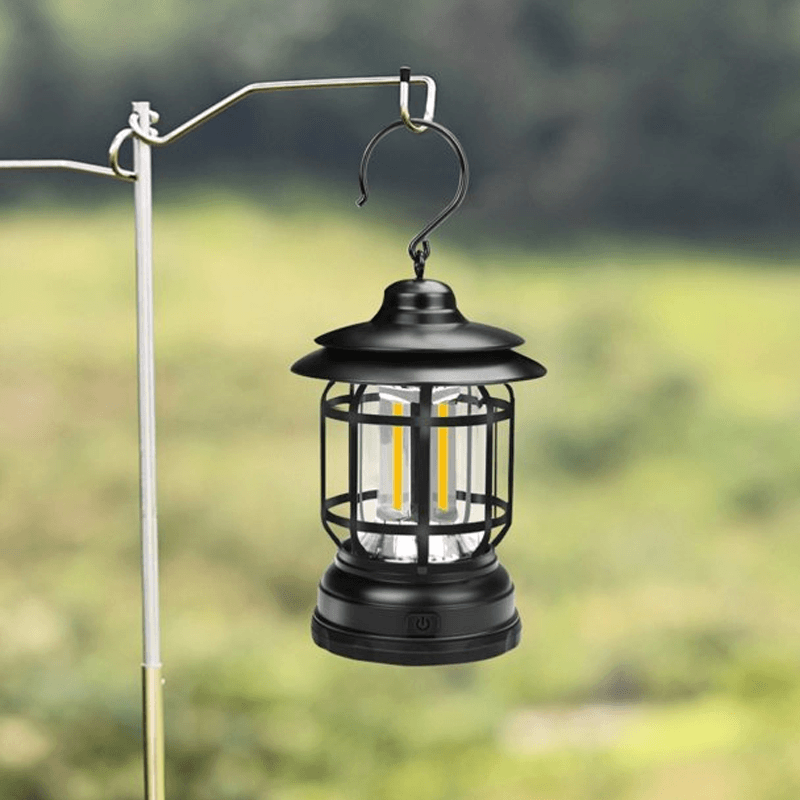 ÉclaireurVintage Tuinlamp - Retro Draagbare Lantaarn voor Buitenavonturen