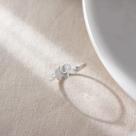 SilverCraft Olifantring - Verstelbaar en Charmant
