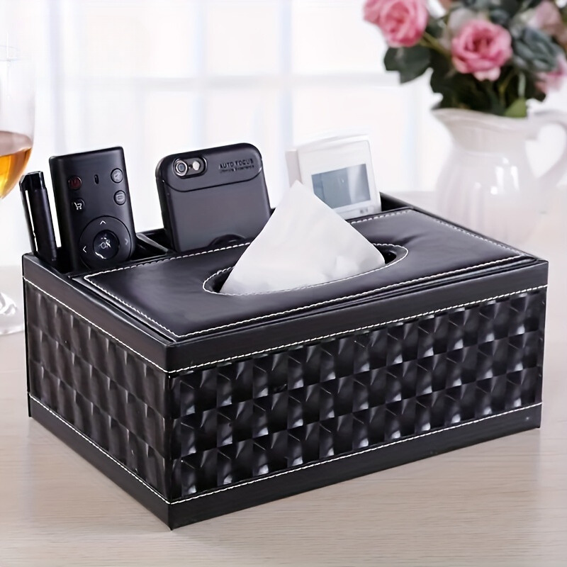 Chic Organizer - Luxe Kunstlederen Opbergdoos met 4 Vakken