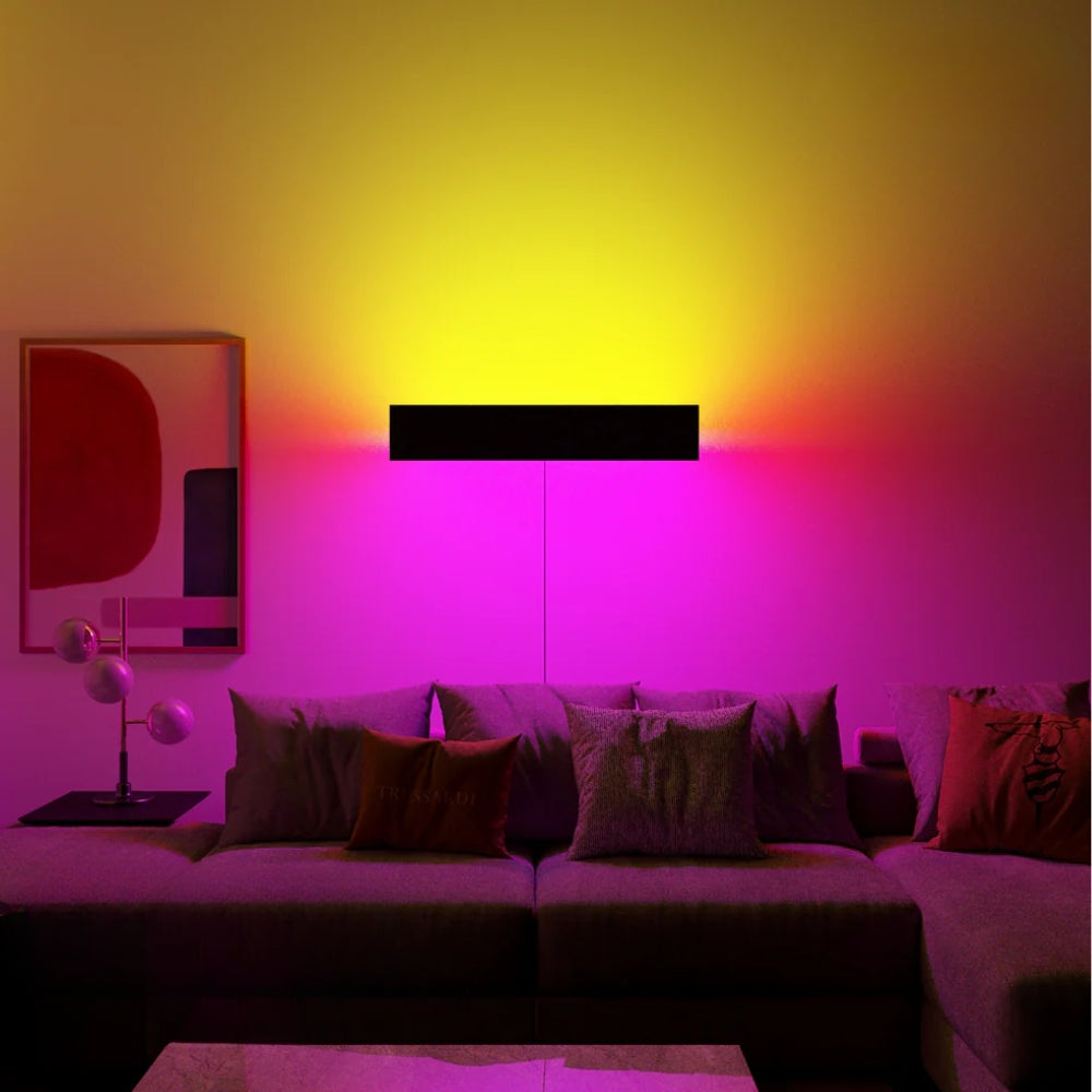 LED Wandlamp – Minimalistische Kleurenlamp met Afstandsbediening