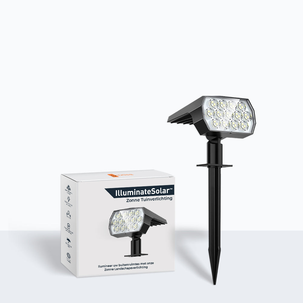 ÉclatSolaire – Stijlvolle Zonne-Tuinlamp met LED Verlichting