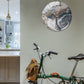 Stijlvolle Marmeren Wandklok met Geruisloze Mechanisme