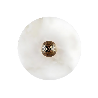 Aurora d'Or - Ronde Alabaster/Aluminum Wandlamp
