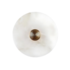 Aurora d'Or - Ronde Alabaster/Aluminum Wandlamp