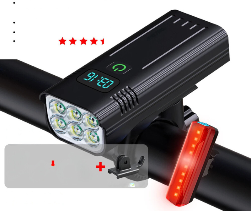 LuminousRide - Oplaadbare Fietsverlichting 5000LM