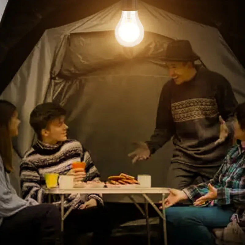 Oplaadbare Retro Gloeilamp - Perfect voor op de Camping!