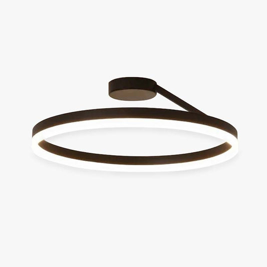 RadiantGlimmer Plafondlamp - Luxe Gouden LED Verlichting met Metaal Accenten