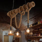 AlessioGlow - Retro Metal Hout Hanglamp voor Sfeervolle Interieurs