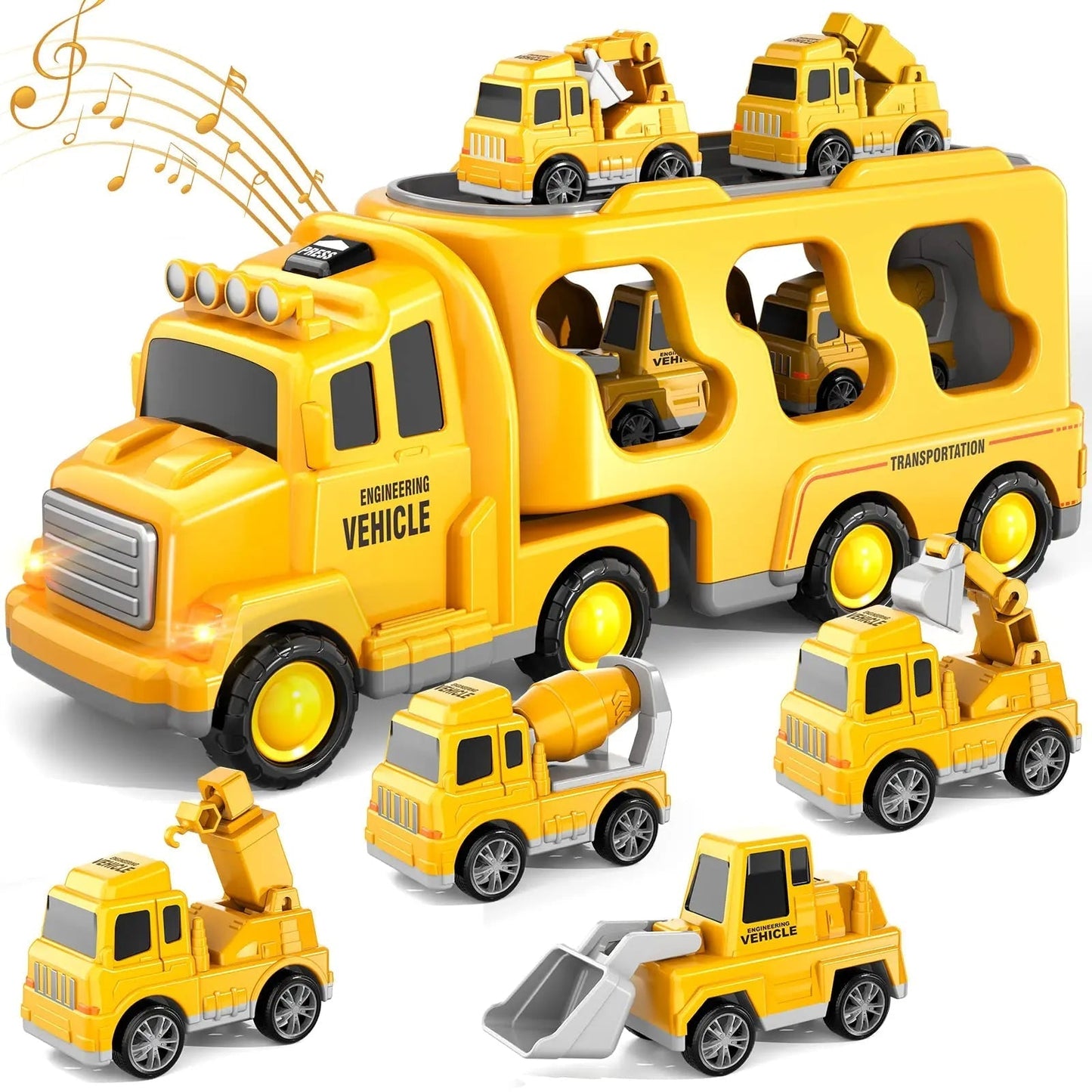 Magic Wheels Set - Vrachtwagen met Verlichting en Geluid
