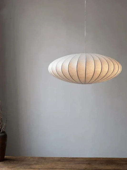 SilkCrown – Luxe Zijden Hanglamp met Kristallen