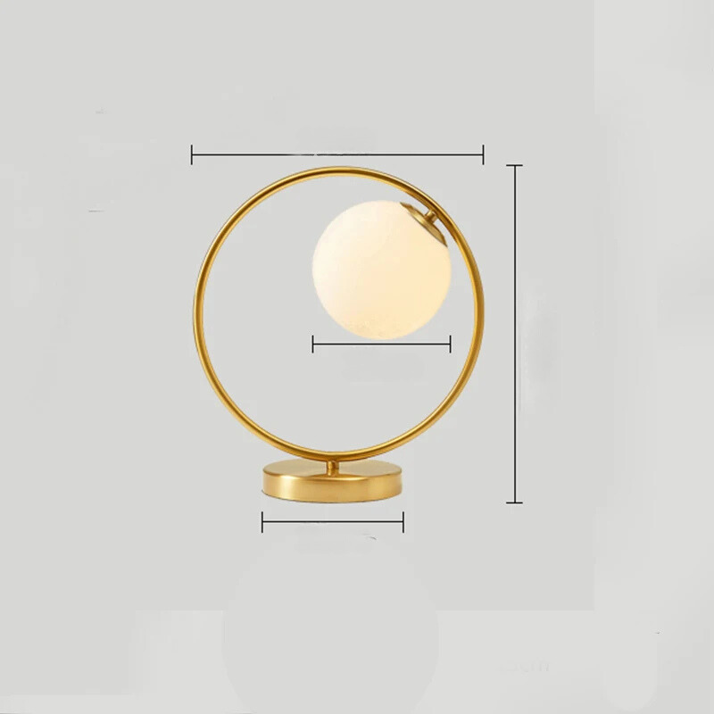 LuxeAura - Elegante Tafellamp met Ringontwerp voor Elk Interieur