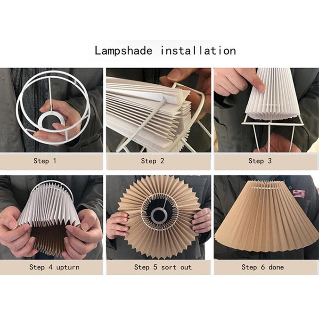 Opvouwbare Pleat Tafellamp - Stijlvolle Opvouwbare LED Tafellamp voor Uniek Interieurdesign
