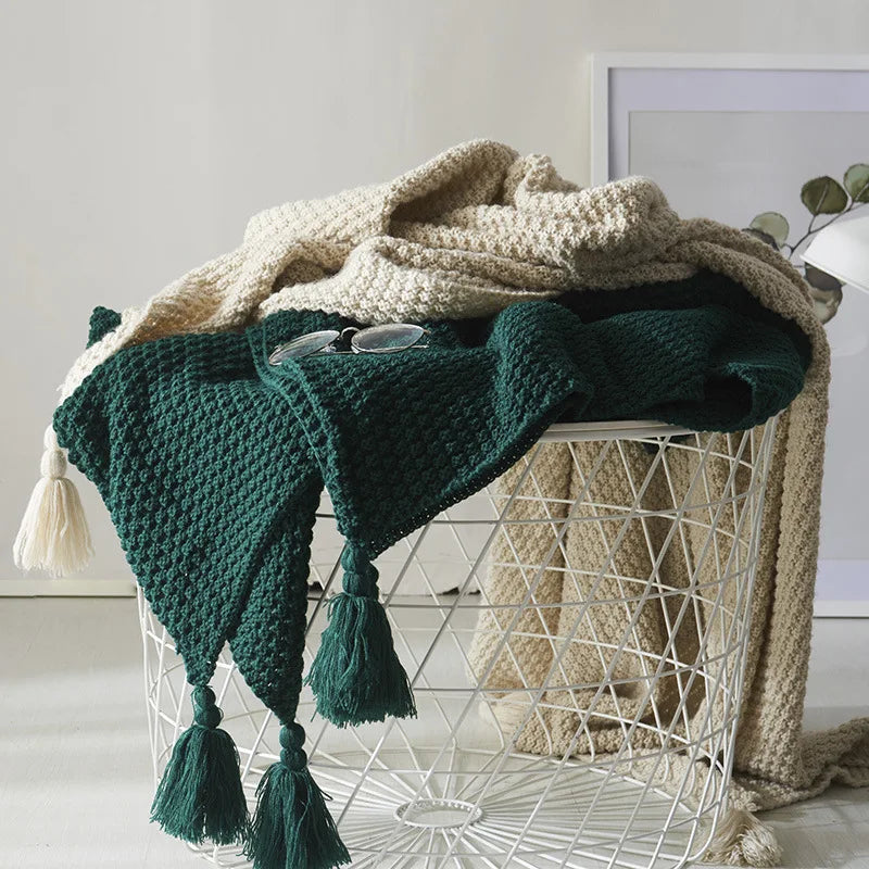 NordicCozy – Handgeweven Woldeken met Franje
