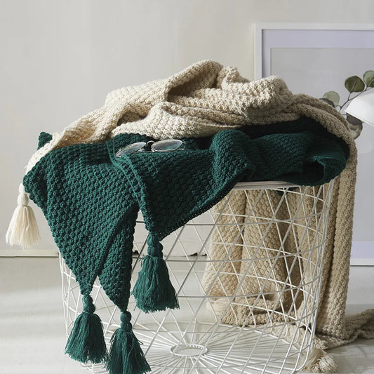 NordicCozy – Handgeweven Woldeken met Franje