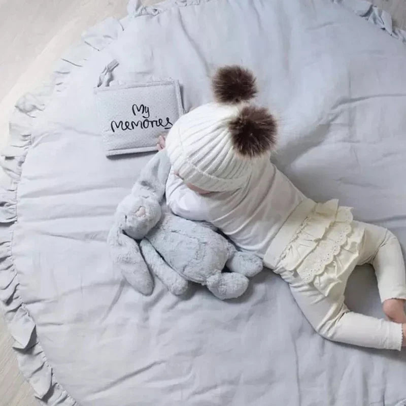 CozyCotton Round Mat – Zachte Speel- en Kruipmat