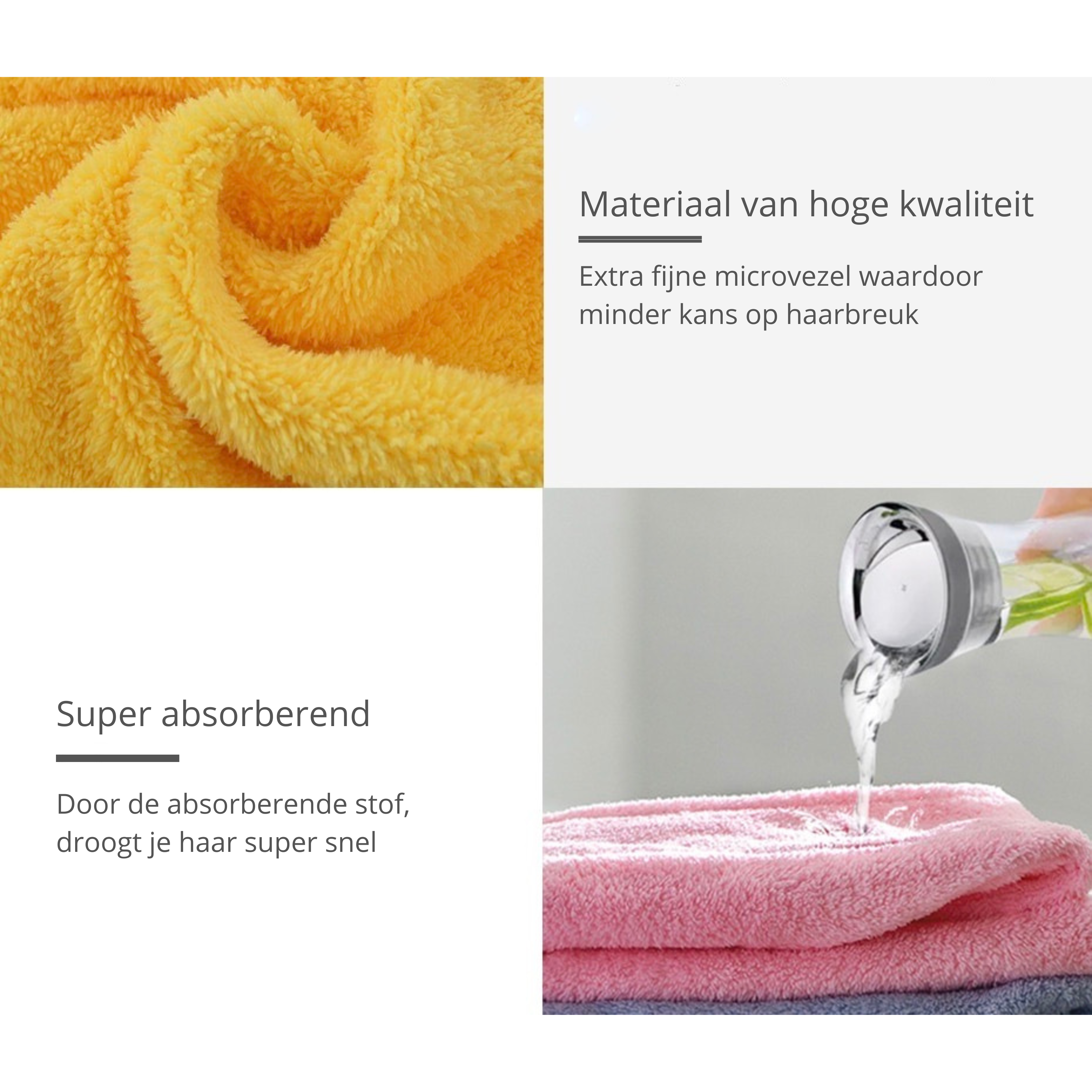 MagicTowel – Sneldrogende Haarhanddoek voor Gezond Haar