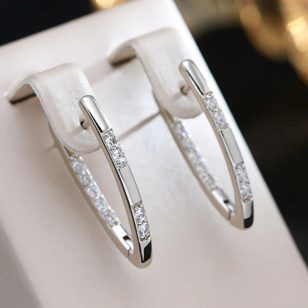 Celeste Earrings – Elegante Zirkonia Oorbellen voor Avondkleding