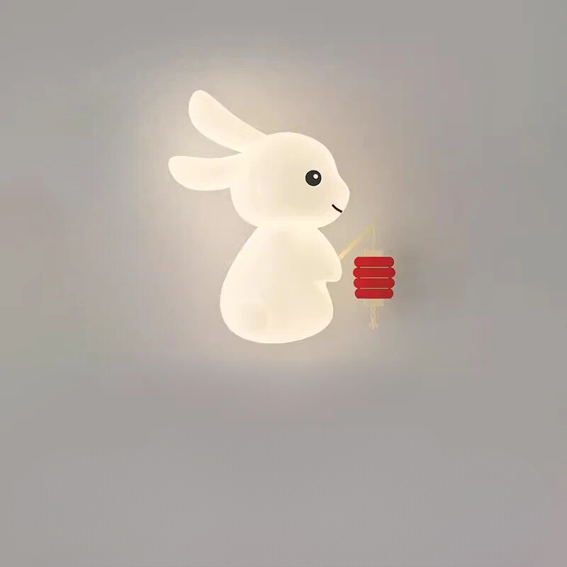 RabbitGlow Lamp - Speelse LED Kinder Wandlamp