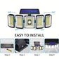 SolarGuard Pro – 5-Arm Zonne-LED Buitenlamp met Sensor
