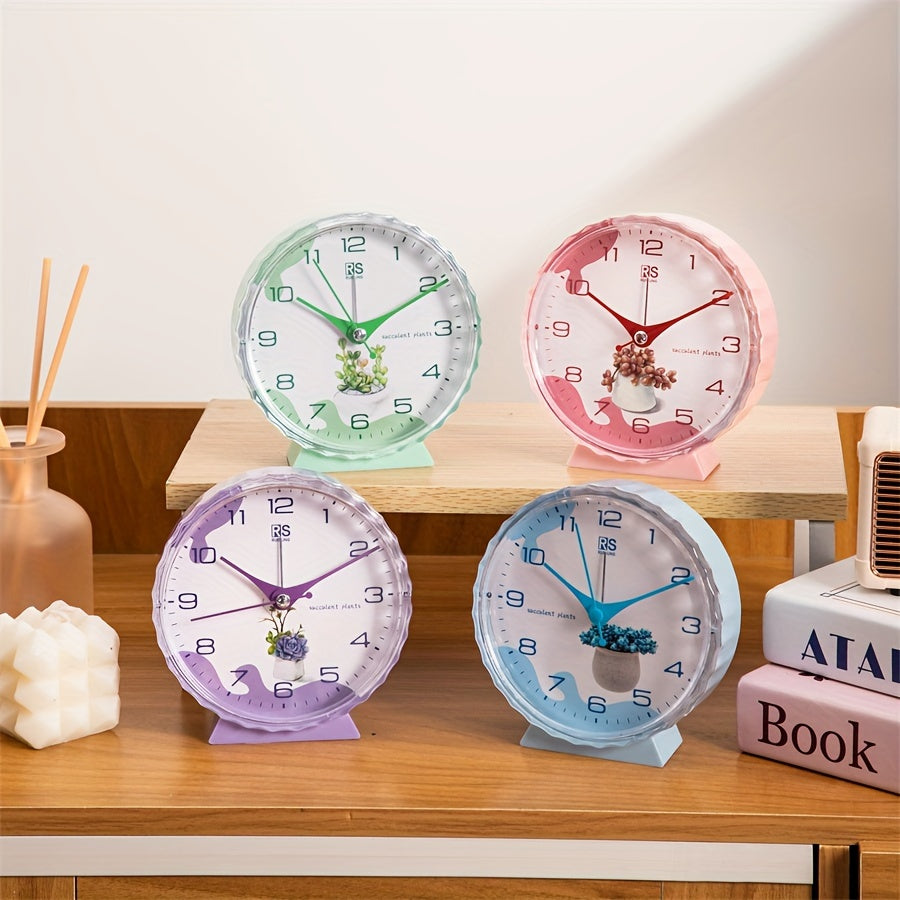 FloraTime Clock - Elegante Bloemenweker met Alarm