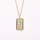 Elegante Amara Tarot Druppel Hanger Ketting met Zirkonia Vergulding
