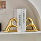 Chic Heart Support - Moderne Finger Boekensteunen in Goud