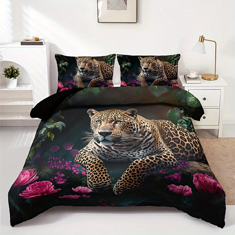 FierceFloral Bedset – Luxe Dierenprint en Bloemen