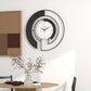 GeoClock - Elegante Zwarte Geometrische Muurklok