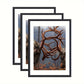 GalleryFrame – Set van 3 Zwarte Fotolijsten voor Wanden en Tafels