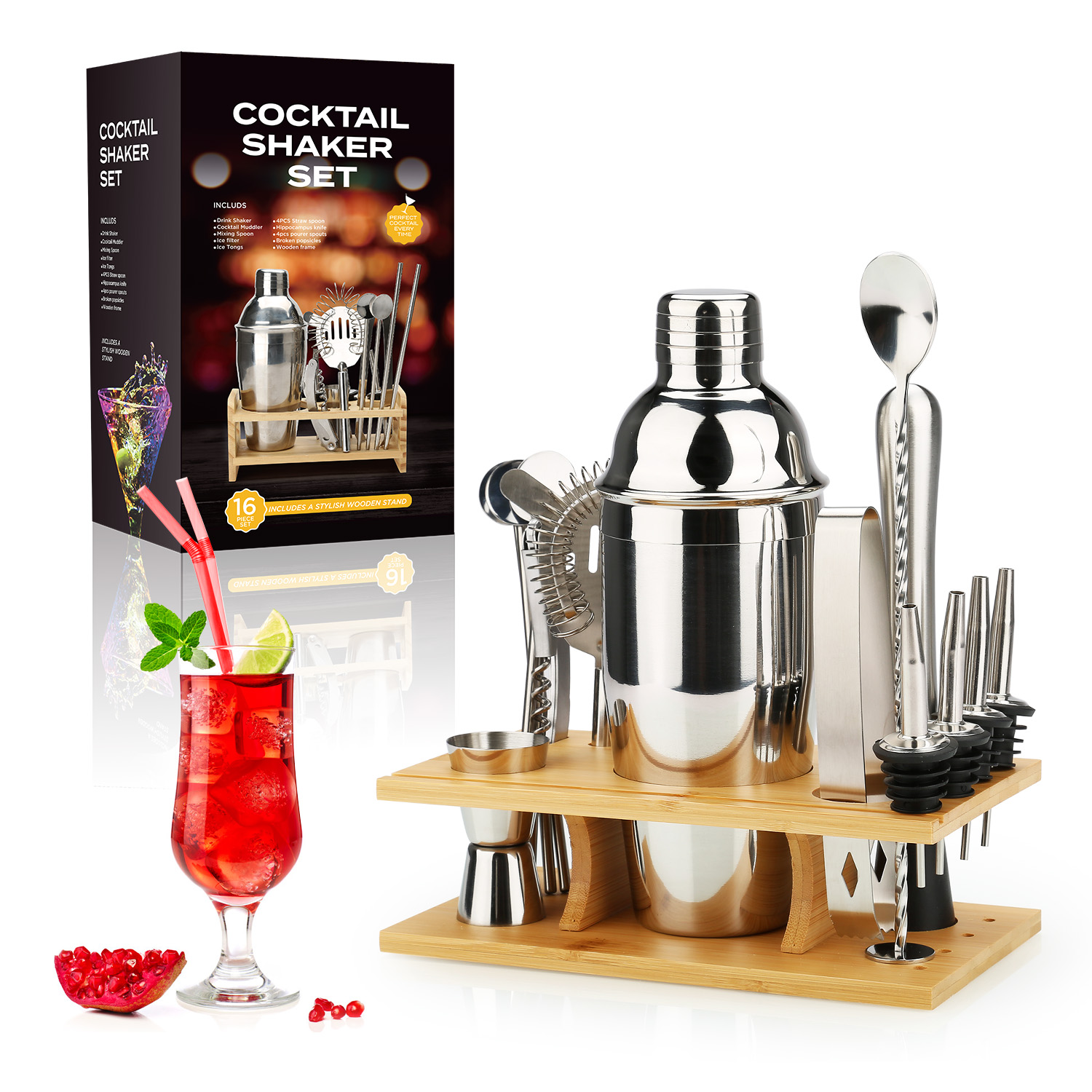 Mixology Master Set - Luxe Cocktail Gereedschap voor Thuis