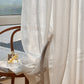 WeaveGlam Curtains - Elegante Transparante Woven Gordijnen voor Moderne Interieurs