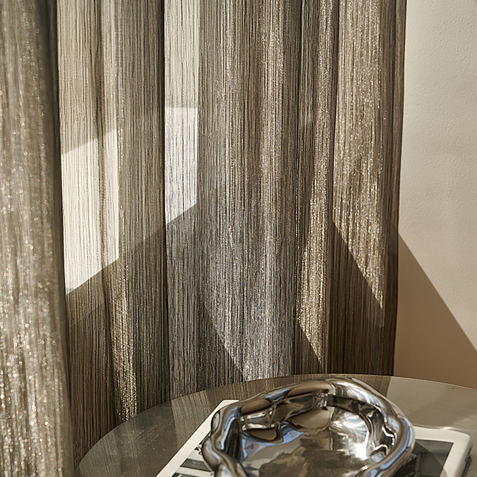 WeaveGlam Curtains - Elegante Transparante Woven Gordijnen voor Moderne Interieurs