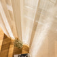 WeaveGlam Curtains - Elegante Transparante Woven Gordijnen voor Moderne Interieurs