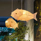 WaveGlow Pendant - Elegante Houten Aziatische Hanglamp
