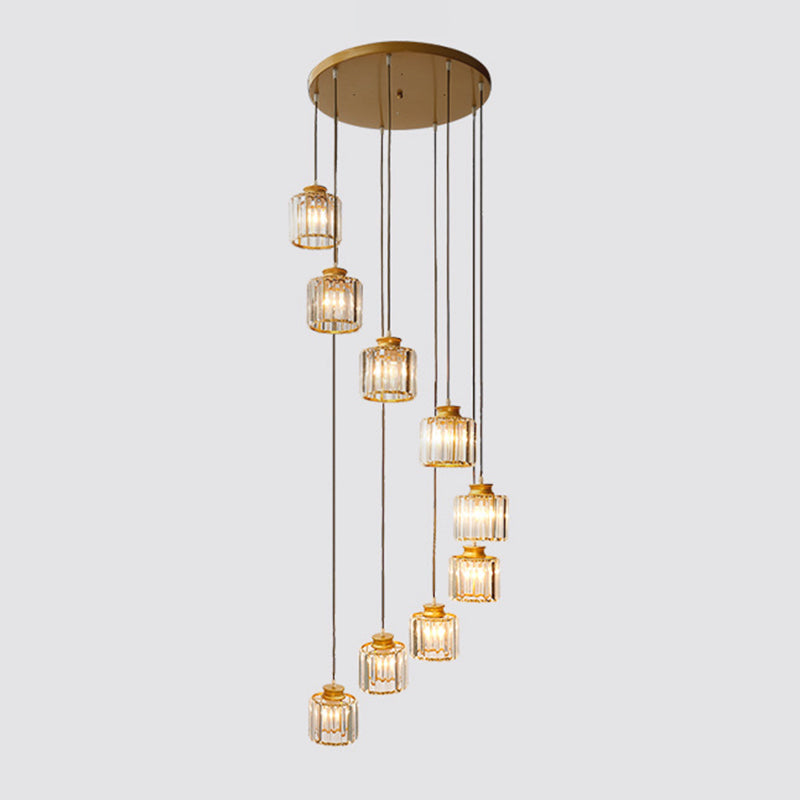 LumiDrum Pendant – Luxe Kristallen Hanglamp voor Modern Interieur