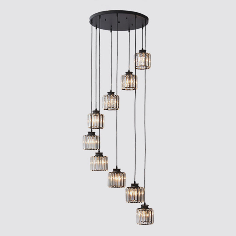 LumiDrum Pendant – Luxe Kristallen Hanglamp voor Modern Interieur