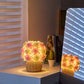 FloraGlow - Luxe Art Deco Rozen Tafellamp met USB
