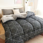 Luxe All-Seizoenen Dekbed Inzet met Geometrische Patronen