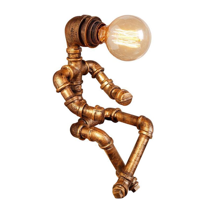 RoboShine Robotlamp – Speelse IJzeren Verlichting voor Thuis