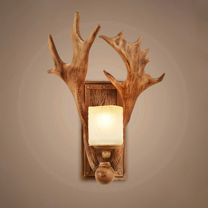 RusticAntler - Landelijke Wandlamp met Hertenhoorn