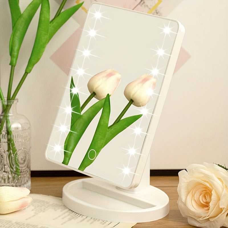 GlowMirror – Draagbare Make-up Spiegel met LED Verlichting