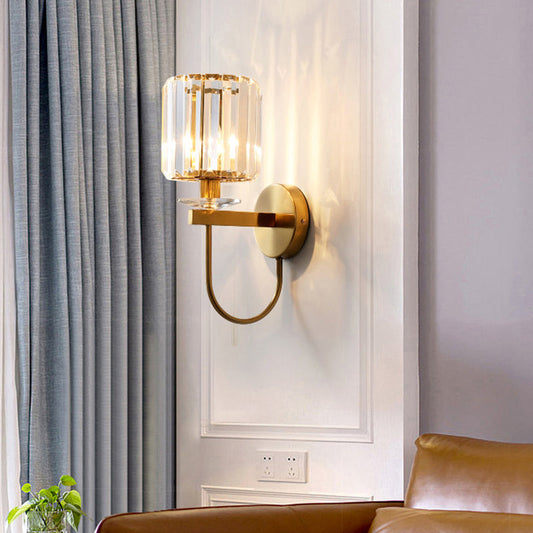 CrystalLux Elegante Wandlamp - Luxe Cilindrisch Design voor Moderne Interieurs