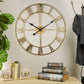 Grote Retro-Wandklok van IJzer - Tijdloze Elegantie