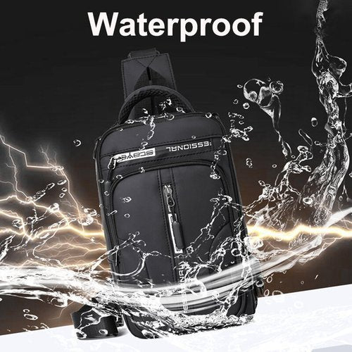SecureNylon – Waterdichte Anti-Diefstal Schoudertas