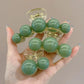 Verleidelijke Groene Parel Haarclip - Liana Elegantie