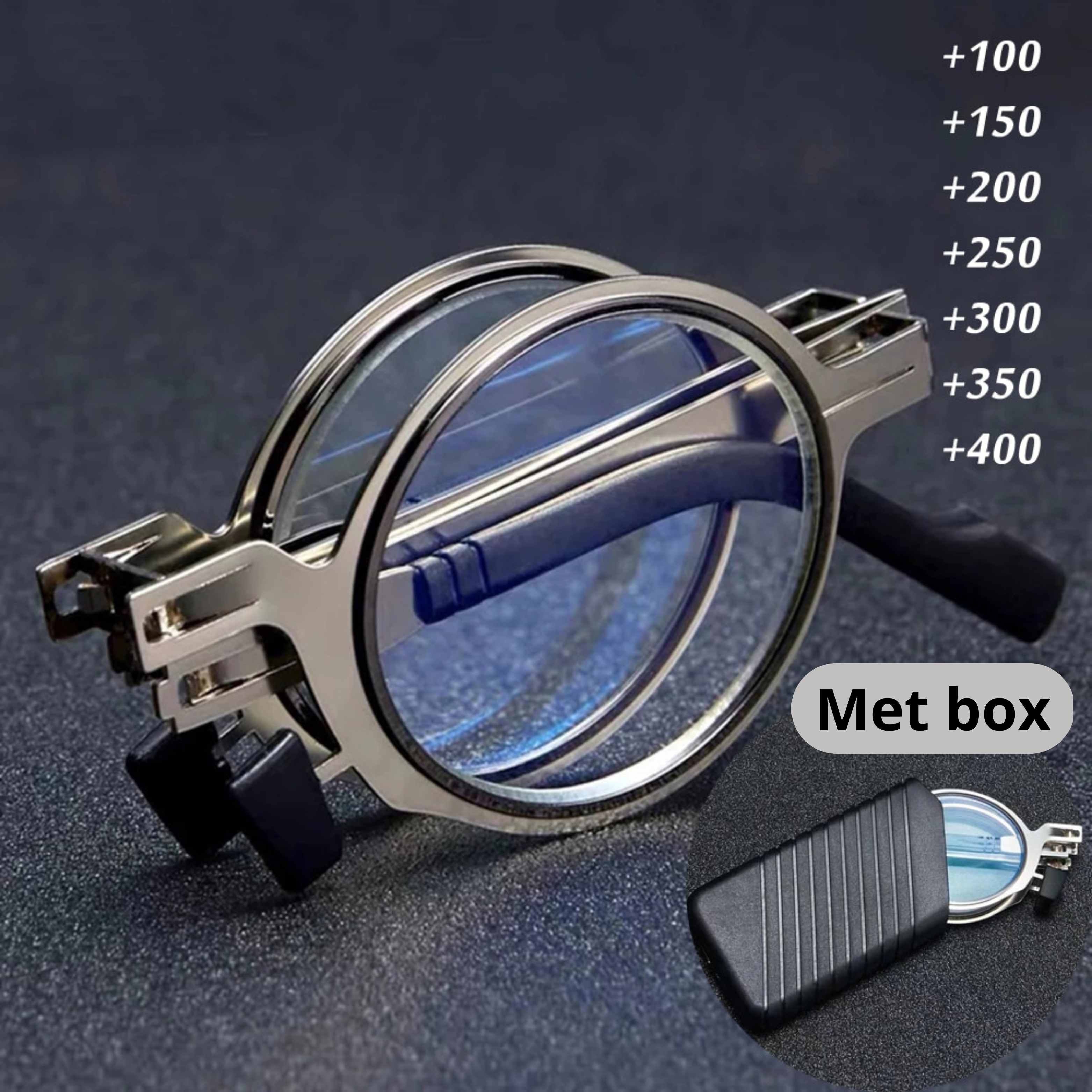 FoldVision - Stijlvolle Opvouwbare Leesbril voor Onderweg