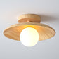 TimberGlow Ceiling Light – Houten Moderne Halverlichting
