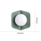 Macaroon – Moderne Muurlamp met Glazen Kap