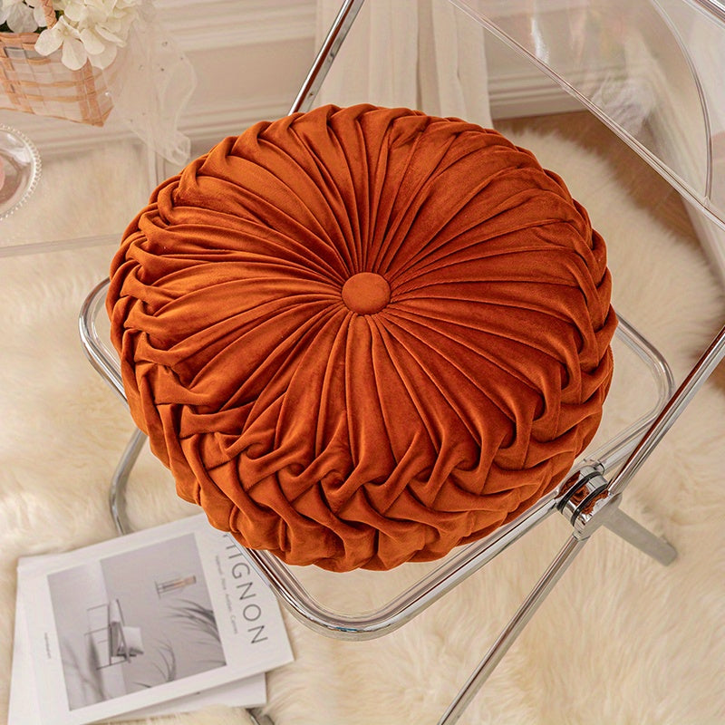 VelvetPumpkin Cushion - Luxe Pluche Kussen voor Comfort